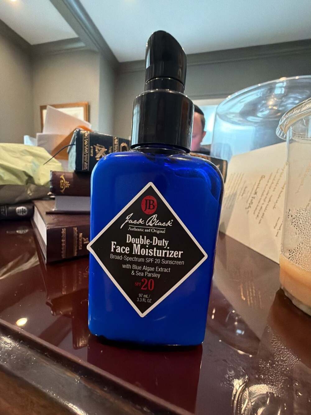 Jack Black Double-Duty Face Moisturizer Broad-Spectrum SPF 20 Sunscreen 3.3 FL O